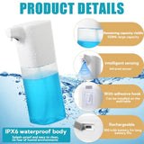 4 Pack Automatic Soap Dispenser Touchless Soap Dispenser 18.5oz/550ml