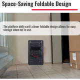 Heavy-Duty Swivel Wheel Platform Truck Dolly for Moving, Warehouse