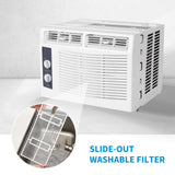5000 BTU Window AC Unit w/ Timer Function & Easy Install Kit for Small Bedrooms