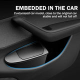 For Tesla Model Y Juniper 2025 2026 2PCS Front Door Trash Can Push-Open Lid Car Door Storage Box