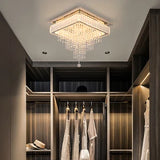 VETRULUS Modern Luxury Crystal Led Pendant Light Rain Drop Chandelier Ceiling Lamp Dining Living Room Nordic Decor Hanging