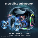 ZEALOT-ZE21 250W Big Power Wireless TWS Subwoofer Bluetooth Speaker