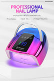 48 LEDs ,200W UV Nail Lamp , LCD Screen, Rechargeable – Cures All Gel Nails,