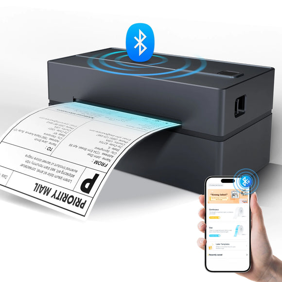 Thermal Label Printer Portable No Ink Required 203DPI 4x6 for Small Bu ...