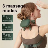 household shoulder and neck massager with temperature control, adjustable