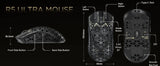 ATTACK SHARK R5 Ultra 8K Carbon Fiber Wireless Gaming Mouse with 42000 DPI-PAW3950 MAX Sensor