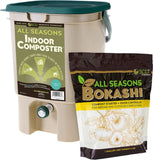 Indoor Composter for Kitchen Countertop - 5 Gallon, Tan, with Lid