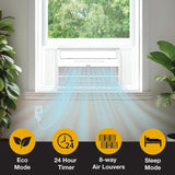 24,000 BTU Window Air Conditioner with Quiet, 230V, AC for Large Rooms