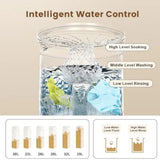 Portable washing machine for apartments RVs homes: 1.08 cu.ft full-automatic with 8 programs 6 water levels