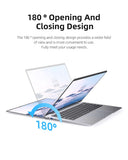 14.1" Ultra Slim Windows 11 Pro Laptop Computer intel Atom A3950 12GB RAM 1TB 2TB SSD Notebook PC 1080P HD Office Study Laptops