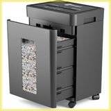 Micro-Cut Paper Shredder P-4, 12 Sheets, 10-Min Run, Auto Reverse