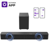 ULTIMEA 2.1ch SoundBar for Smart TV, 5.25" Wireless Subwoofer, App Control