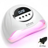320W UV LED Nail Lamp 72LEDS Gel Polish Drying Lamp with Automatic Sensing 4 Timer Professional Nail