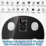 Smart Scale for Body Weight Allinone LCD Display Bathroom Weight Scales Body Fat Scale Bluetooth Digital Smart