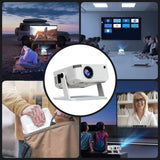 HD Video Smart Projector Outdoor w/ HDMI USB Wireless Connection for Home