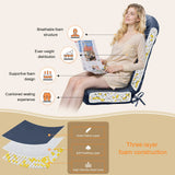 Corduroy Non-Slip Fade-Resistant Soft Rocking Chair Cushion With Tie For Patio High