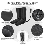 SEJOY Leg Air Compression Massager for Foot Heat, Handheld Controller