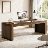 Tribesigns 79-Inch Extra Long Desk, Two Person Double Desk for Home Office