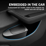 For Tesla Model Y Juniper 2025 2026 2PCS Front Door Trash Can Push-Open Lid Car Door Storage Box