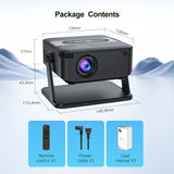Mini Smart Projector with Native 720P Support 4K Decoding for Home Theater