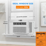8000 BTU Inverter Window Air Conditioner with Heater amp WiFi with Remote