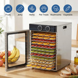 Electric Food Dehydrator 194ºF Temperature Control Dehydrator Machine 1200W