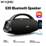 W-KING 330W Peak Wireless Boom Box Large Bluetooth Speaker 7.5", Outdoor