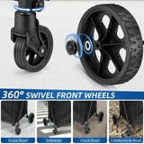 Grocery Cart on Wheels for Groceries, Folding Shopping Carts with Liner