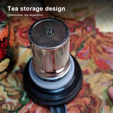 1000ml Vintage Floral Tea Kettle Stainless Steel Insulated Tea Pot Built-in Infuser