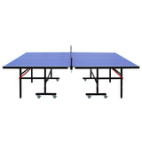 8ft Mid-Size Foldable Portable Ping Pong Table Set Indoor Games with Net