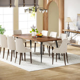 Tribesigns Dining Table180x80x75cm, Spacious Rustic Industrial Table for 6-8 People