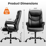 JHK Ergonomic PU Leather Padded Armrest Living Room Rocking Gaming Chair