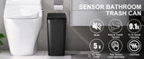 2 Pack 12L & 18L Automatic Trash Can Bathroom Touchless Motion Sensor Garbage Can