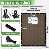 Outdoor Sun Shade Cloth 10x12, Pergola Shade Cover with Grommets