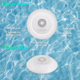 Floating Pool Speaker with Colorful Lights Hot Tub Speaker IPX7 Waterproof Wireless Speaker