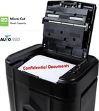 120-Sheet Auto Feed Micro-Cut Paper Shredder, 30-Minute Continuous Run