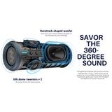 W-KING D320 40W Portable Speaker, IP67 Waterproof, APP Control, High-Quality Audio, TF/AUX, Dynamic Lights