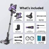 INSE S10 Cordless Vacuum Cleaner 45Kpa, 6-in-1 Up to 50Min for Carpet Pet