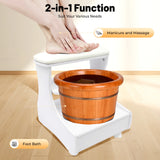 Foot Rest Pedicure Manicure Furniture, Trolley for Foot Bath, Footbath Stool with Wheels,