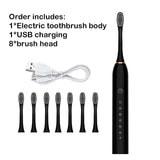 Sonic Electric Toothbrush Adult Smart Timing Tooth Brush Teeth Clean-MD DC PRINT