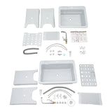 Spacious Gray Utility Sink Laundry Tub Freestanding Sink Wash