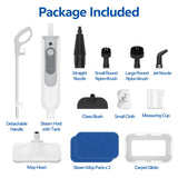 INSE F2 Powerful 12-in-1 Handheld Detachable Steam Mop for Hardwood