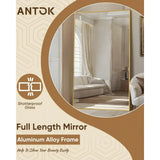 Full Length Hanging Mirror, 58 X18 Floor Mirror With Stand For Bedroom