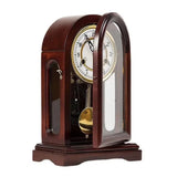 Custom Engraved Solid Crystal Personalized Quartz Clock with Arched Top