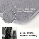 Solid color computer chair mat flannel floor mat thickened desk swivel chair arched carpet study soft dressing table foot mat