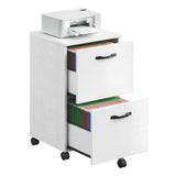 VASAGLE 2-Drawer File Cabinet, Filing Cabinet for Home Office, Small Rolling File Cabinet