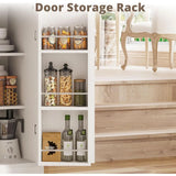 IRONCK Farmhouse Kitchen Pantry Cabinet, Kitchen Hutch with Microwave Stand