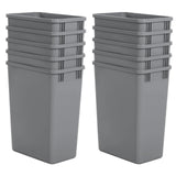 10 Pack 35 QT Garbage Waste Recycling Bin Easy To Clean Waste Trash Rubbish Bin