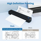 Portable Printer Wireless Inkless Thermal Printer A4 Bluetooth