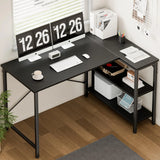 JHK L Shaped Desk 47 Inch Computer Desk Gaming Furniture Corner Desks Home Office